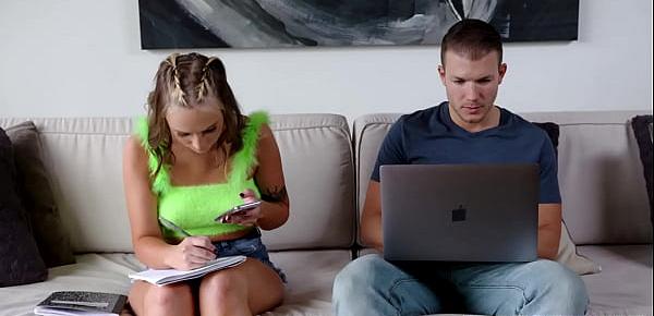  Study session with Gwen Vicious and Cody Steele turns into a hot fuck
